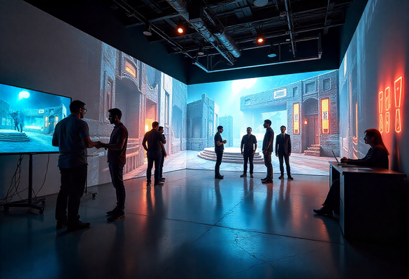 Virtual Set Design with CAVE Technology: Transforming Pre-Production Workflows