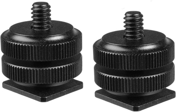 Fotasy Camera Hot Shoe Mount to 1/4" Adapter (2 pack)