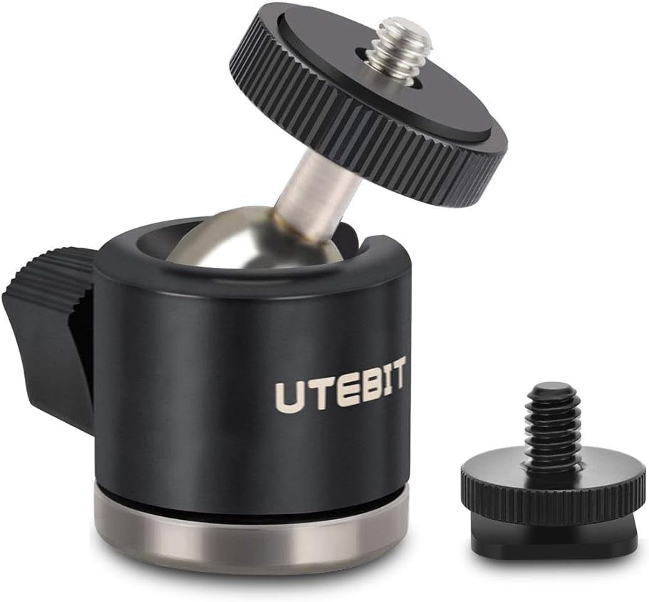 UTEBIT Mini Ball Head, Tripod Head with 1/4