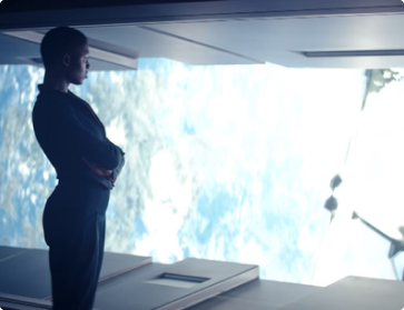 LED display for film