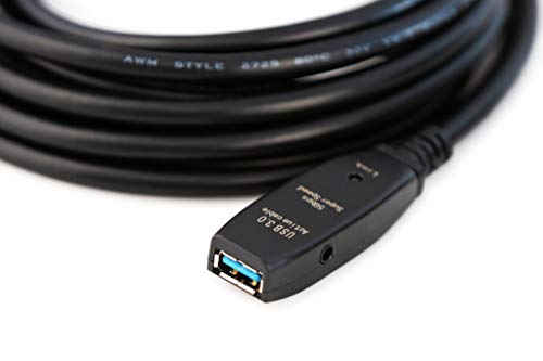MutecPower 50 Feet Active USB Extension Cable 2.0 Male to Female with 2 Extension chipsets Signal Booster - Active Extension/Repeater Cord 15 Meters / 50 Feet