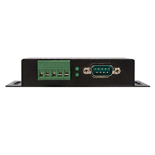 StarTech.com 1 Port Metal Industrial USB to RS422/RS485 Serial Adapter w/ Isolation (ICUSB422IS) Black