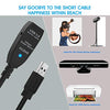 Short USB Extension Cable 1ft, VCZHS USB 3.0 Extension Cable USB3.0 Cable A Male to A Female for Rentendo Switch,USB Flash Drive, Card Reader, Hard Drive, Keyboard,Playstation, Xbox, Printer, Camera