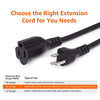 Amazon Basics Extension Cord, 13 Amps, 125V, 25 Feet, Black