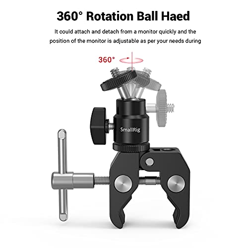 1/4 inch Ball Head Adapter with Clamp
