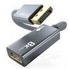 8K DisplayPort 1.4a (male) to HDMI 2.1 (female) convertor