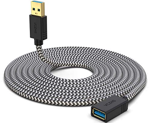 Short USB Extension Cable 1ft, VCZHS USB 3.0 Extension Cable USB3.0 Cable A Male to A Female for Rentendo Switch,USB Flash Drive, Card Reader, Hard Drive, Keyboard,Playstation, Xbox, Printer, Camera